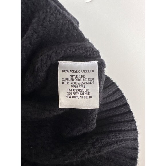 Izod Womens Black Hooded Zip-Up Sweater Jacket L - Cozy & Stylish - Picture 10 of 10